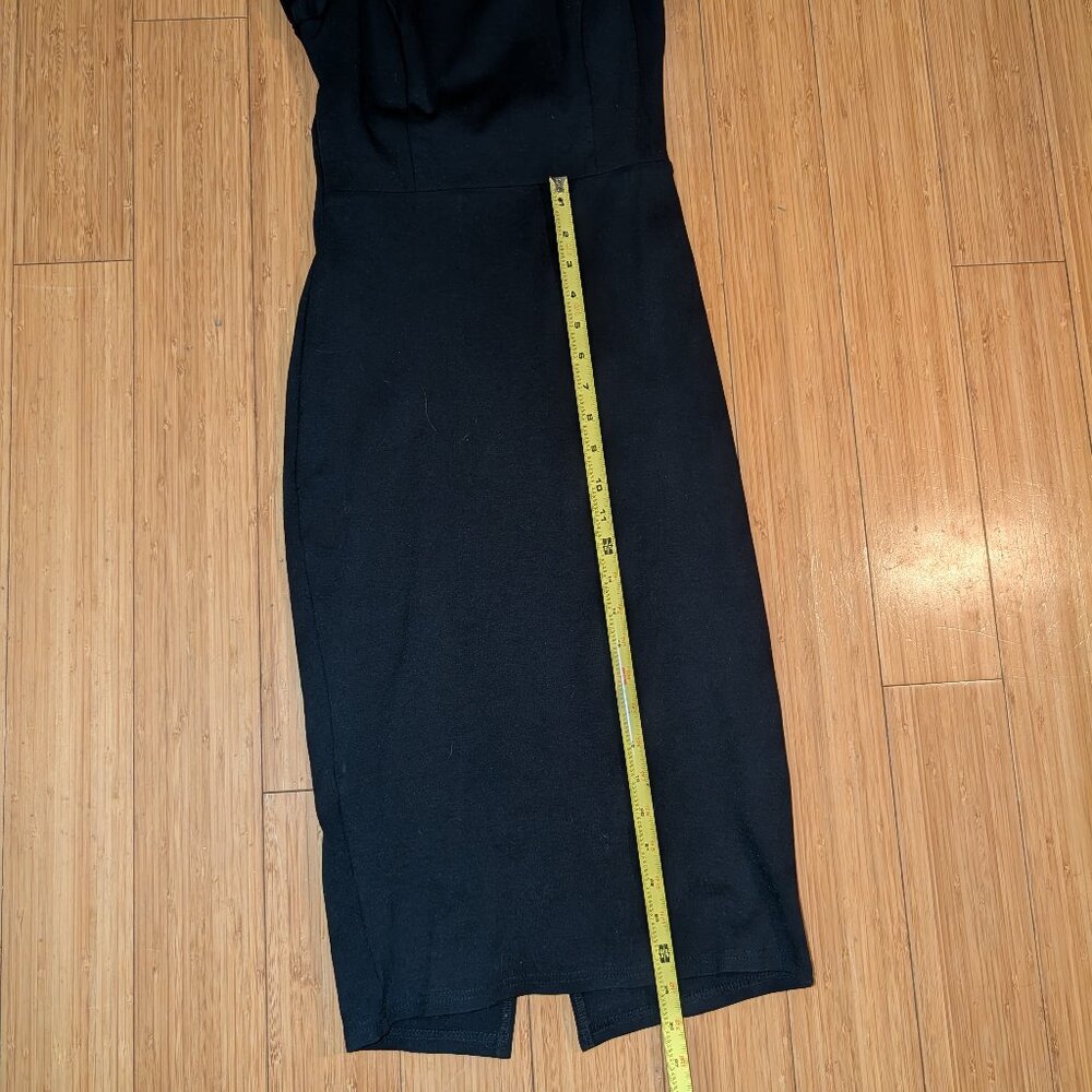 Black Backless Ruffle Bodycon Midi Dress Lulus Extra Small (XS) - Picture 9 of 11
